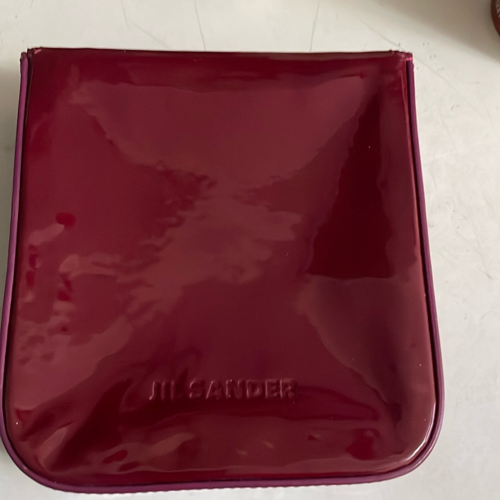 JIL SANDER Raspberry  💕Small Evening Clutch Bag
